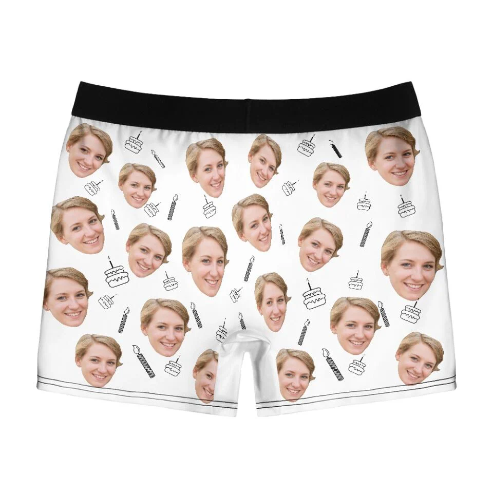 Blow Me It's My Birthday - Custom Faces - Personalized Photo - Men Boxer - Best Gift for Husband Dad Boyfriend - 211ICNLNMB118 - Image 4
