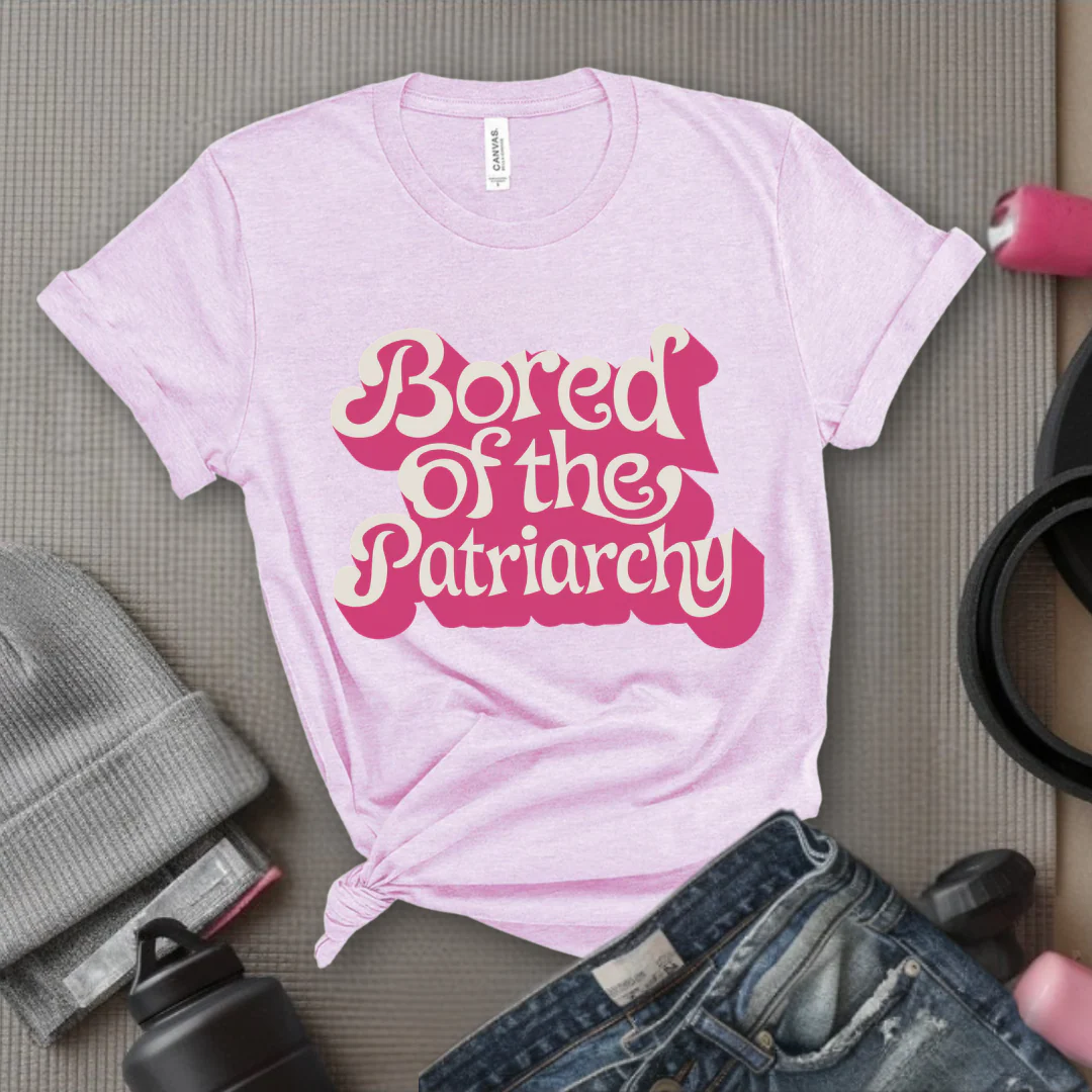 Bored Of The Patriarchy - Retro Sarcastic T-Shirt - Women Right Shirts - Unisex Jersey Short Sleeve Shirt - Gift for Her - Bella Canvas 3001 - Image 10