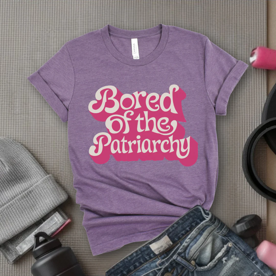 Bored Of The Patriarchy - Retro Sarcastic T-Shirt - Women Right Shirts - Unisex Jersey Short Sleeve Shirt - Gift for Her - Bella Canvas 3001 - Image 7