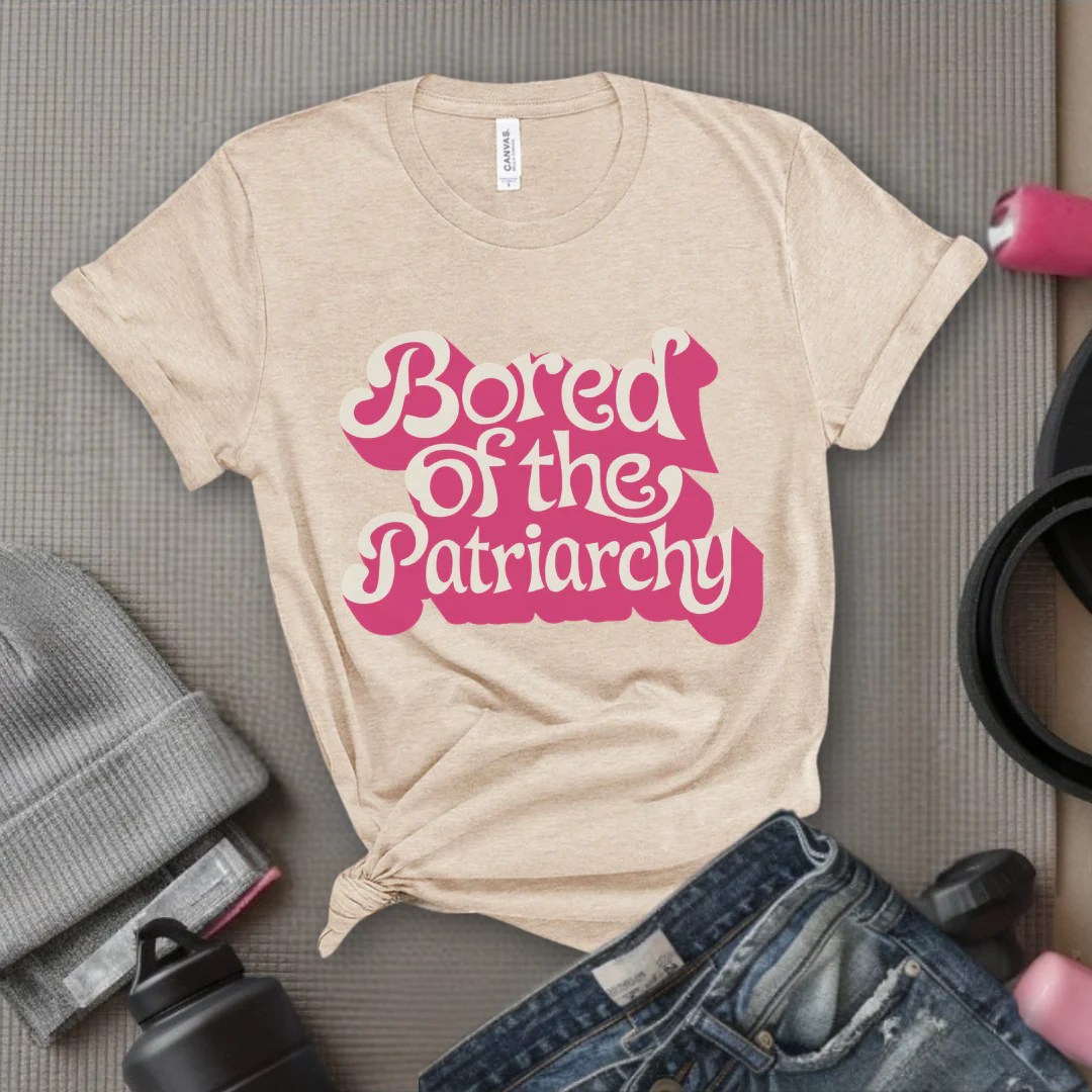 Bored Of The Patriarchy - Retro Sarcastic T-Shirt - Women Right Shirts - Unisex Jersey Short Sleeve Shirt - Gift for Her - Bella Canvas 3001 - Image 8