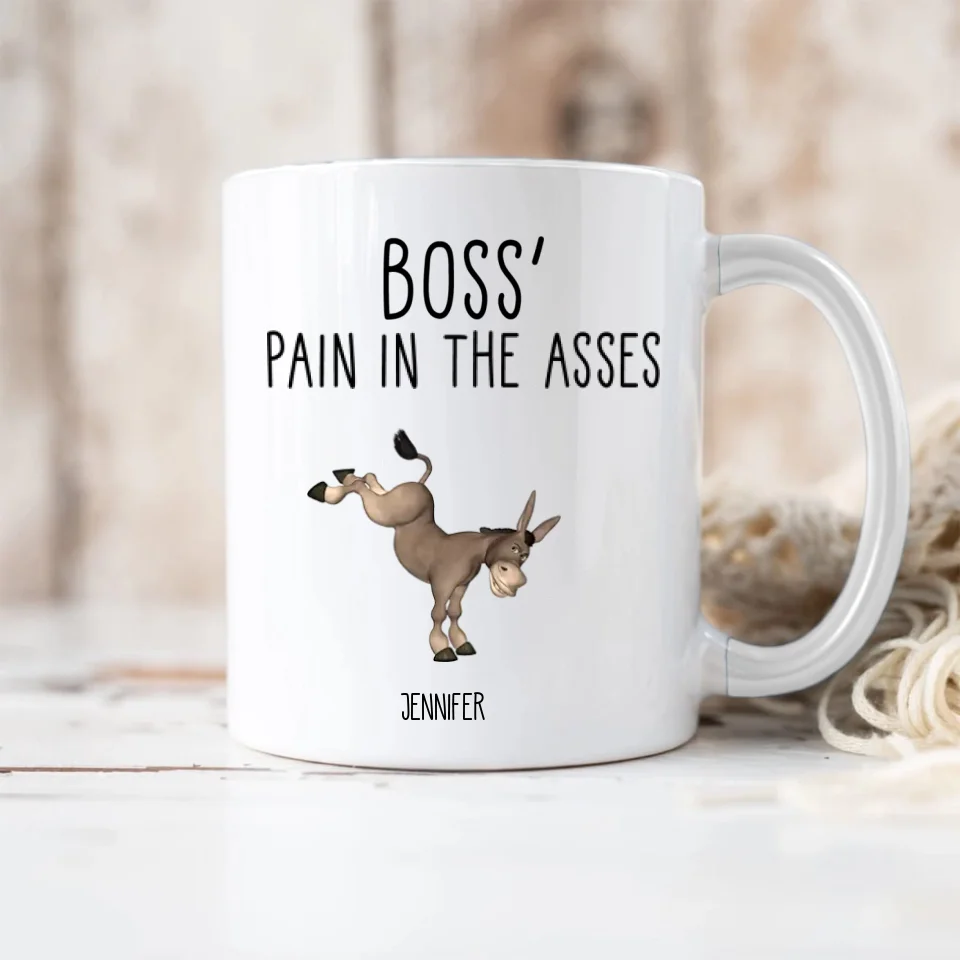 Boss' Pain In The Asses, White Mug, Gift For Boss, Funny Gift For Boss Christmas | 310IHPBNMU1123 - Image 13