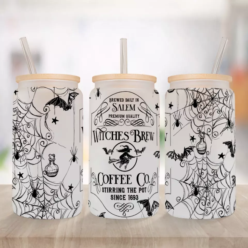 Brewed Daily In Salem Witches Brew - Frosted Glass Can - Image 6