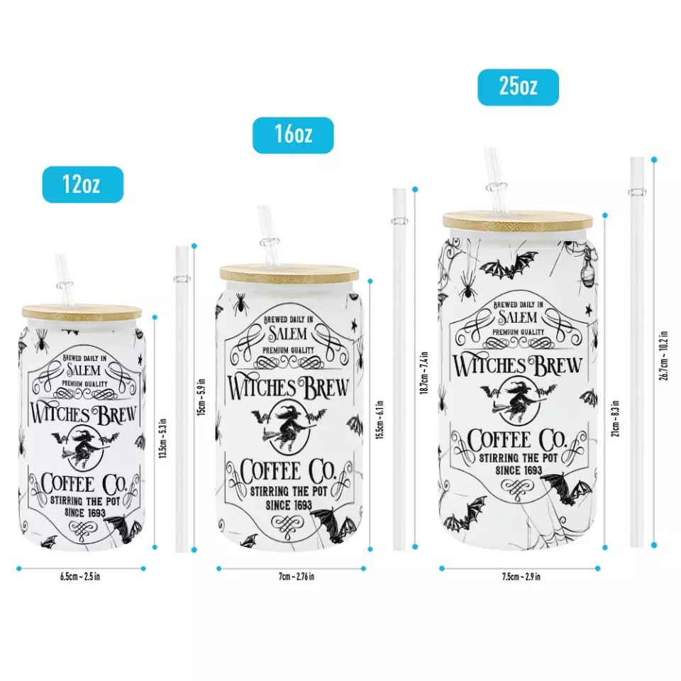 Brewed Daily In Salem Witches Brew - Frosted Glass Can - Image 8