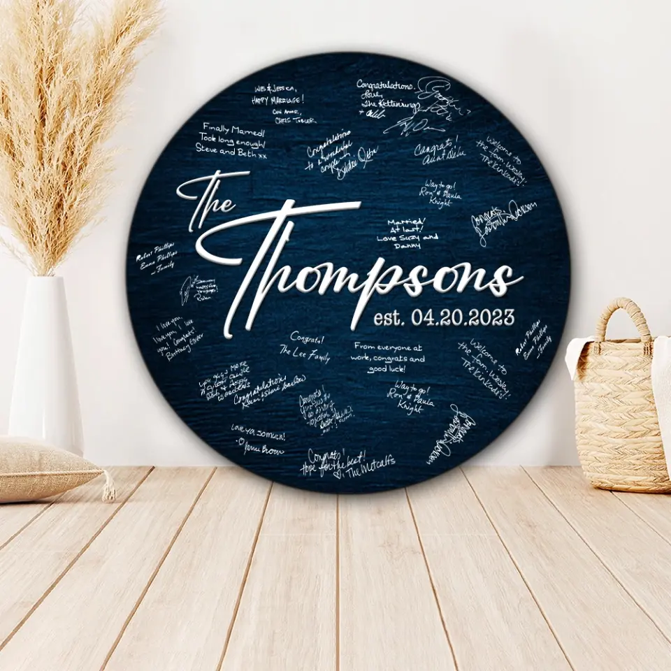 Bride And Groom Hand Writing Custom Wooden Art Wedding Gift For Couples - Image 6