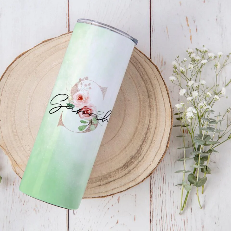 Bridesmaid Gifts - Personalized Monogrammed Skinny Tumbler - Gifts for Bride From Maid of Honor - Image 11