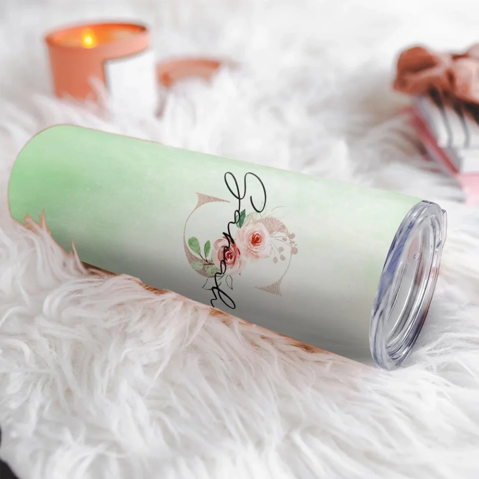 Bridesmaid Gifts - Personalized Monogrammed Skinny Tumbler - Gifts for Bride From Maid of Honor - Image 12