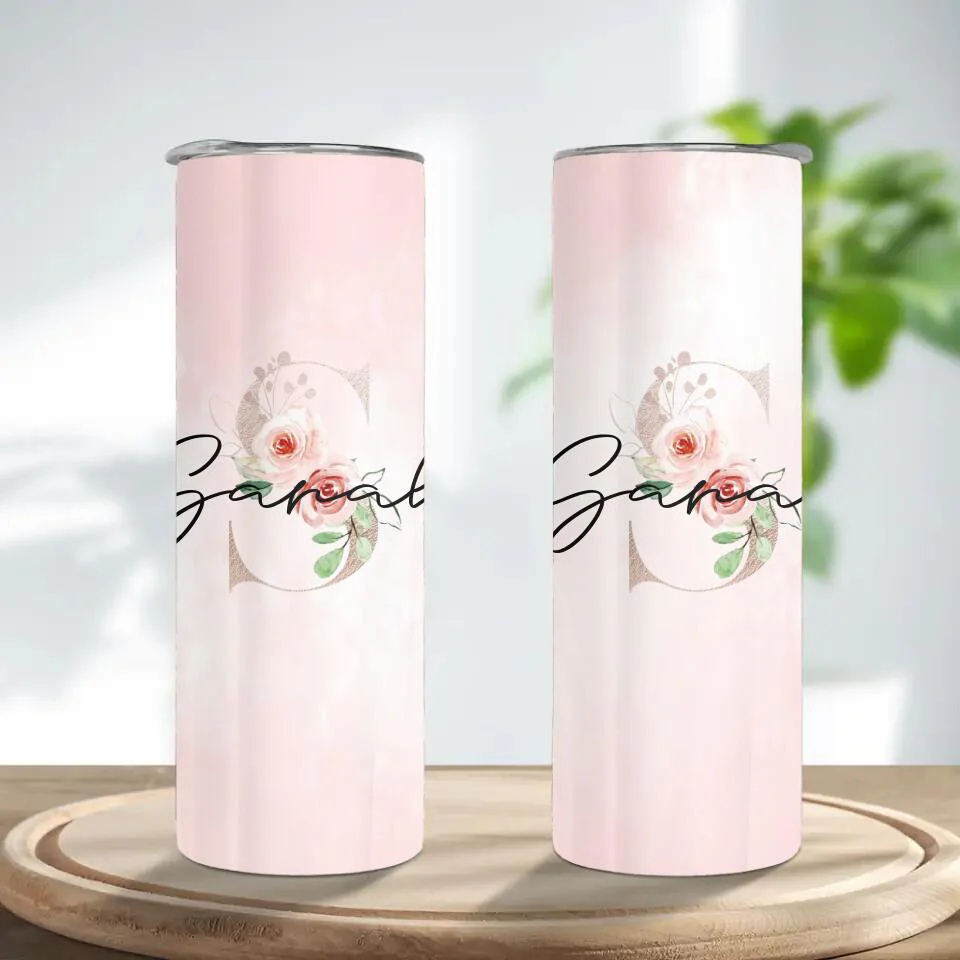 Bridesmaid Gifts - Personalized Monogrammed Skinny Tumbler - Gifts for Bride From Maid of Honor - Image 2