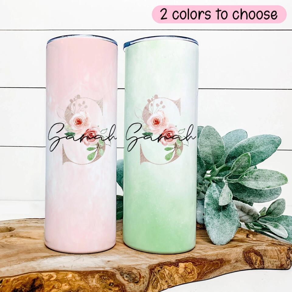 Bridesmaid Gifts - Personalized Monogrammed Skinny Tumbler - Gifts for Bride From Maid of Honor - Image 9