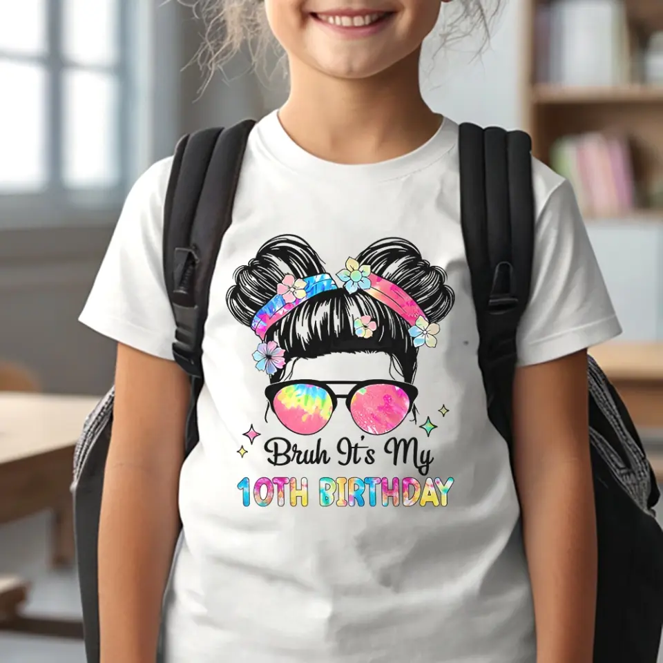 Bruh It's My 10th Birthday - Standard Youth T-shirt - Image 5