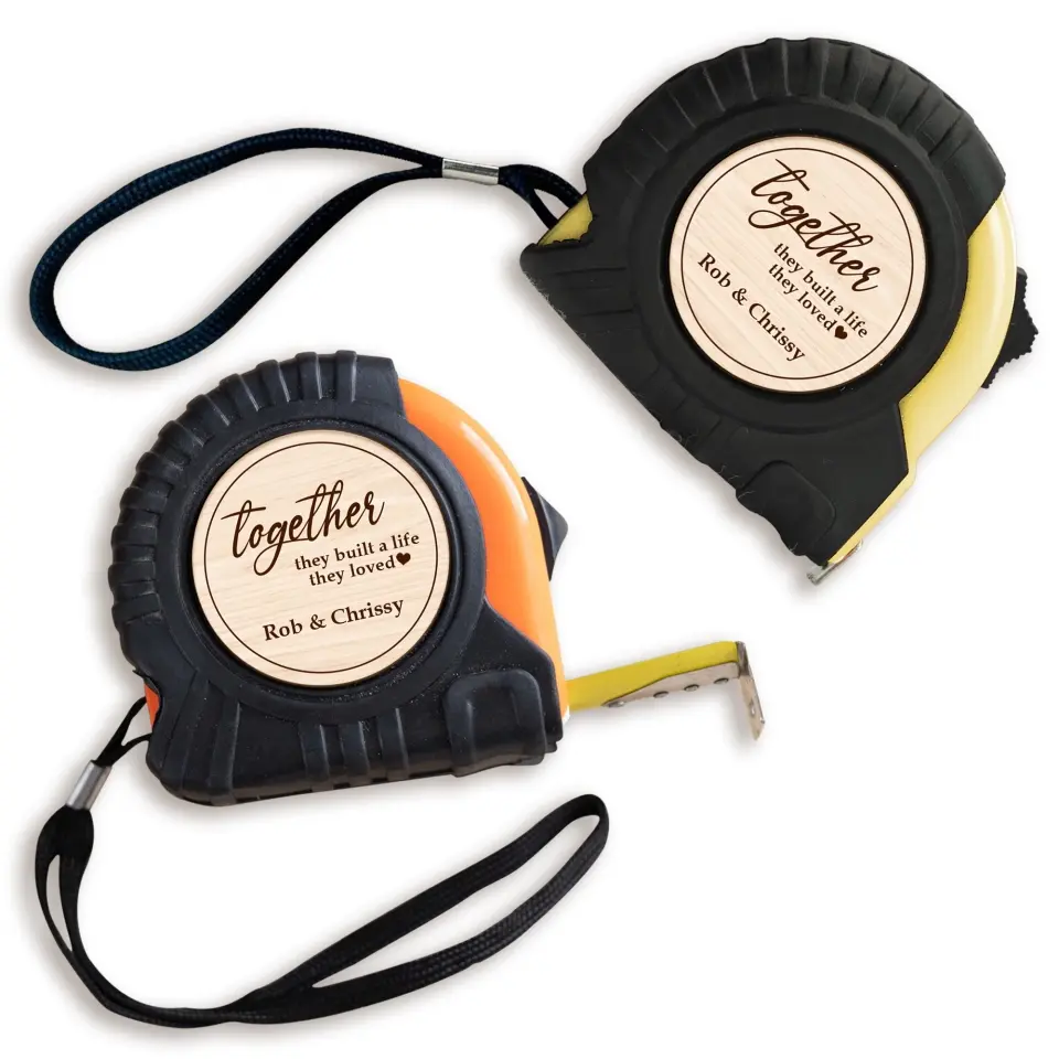Building a Life with You Anniversary Gift  for Him Tape Measure 3 Styles Quotes - Image 3