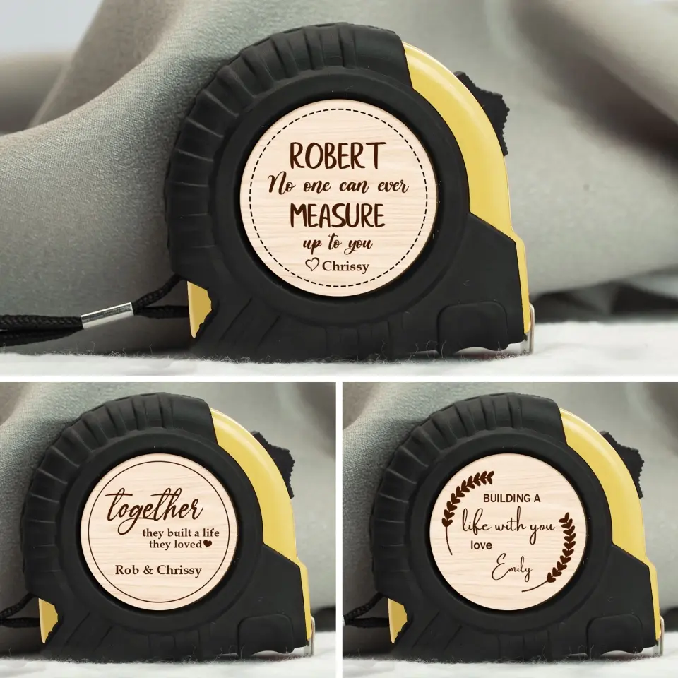 Building a Life with You Anniversary Gift  for Him Tape Measure 3 Styles Quotes - Image 7