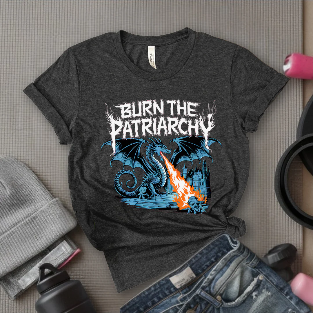 Burn The Patriarchy - Bold Women In History Tee - Mother's Day Gift - Gifts for Her - Feminist Tee - Bella Canvas 3001 - Image 2