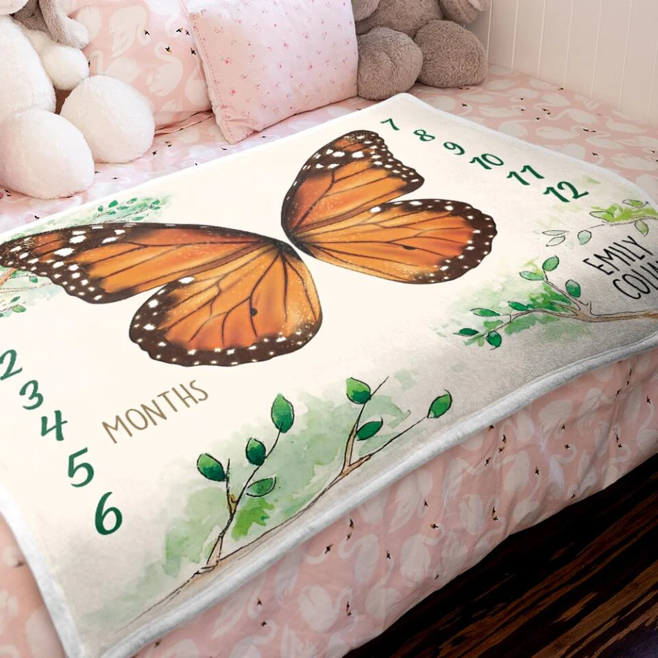 Butterfly Wings Baby Shower Decorations Blanket Gift For Baby - Image 10