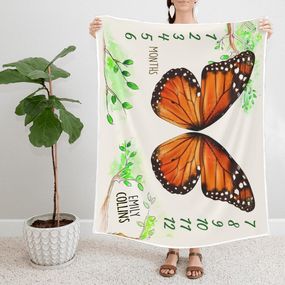 Butterfly Wings Baby Shower Decorations Blanket Gift For Baby - Image 2