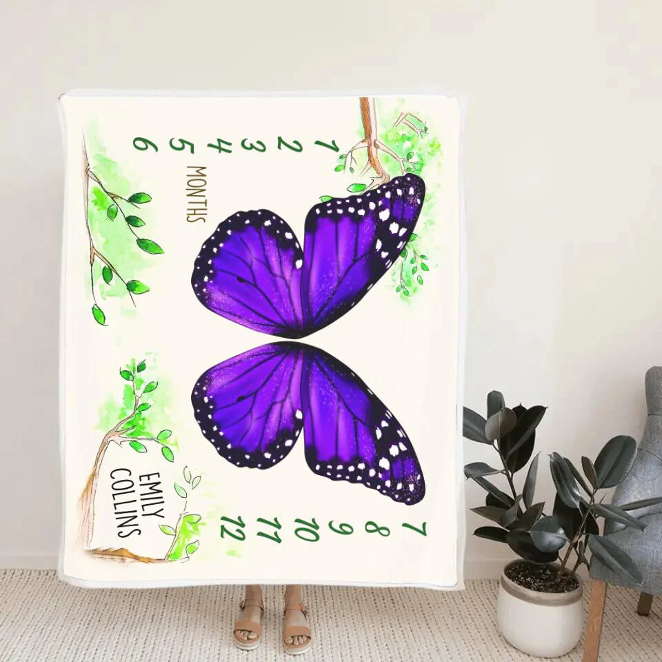Butterfly Wings Baby Shower Decorations Blanket Gift For Baby - Image 6