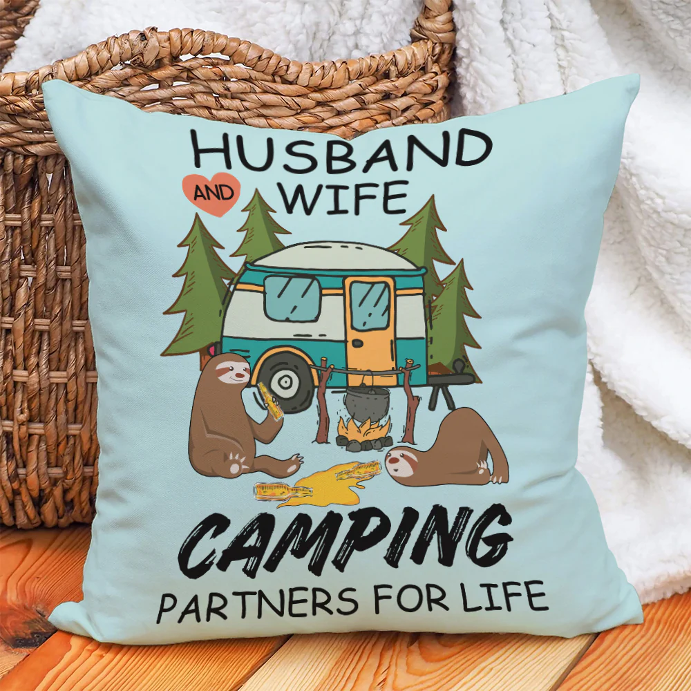 Camping Partner for Life Pillow - Gift For Husband And Wife - Image 3