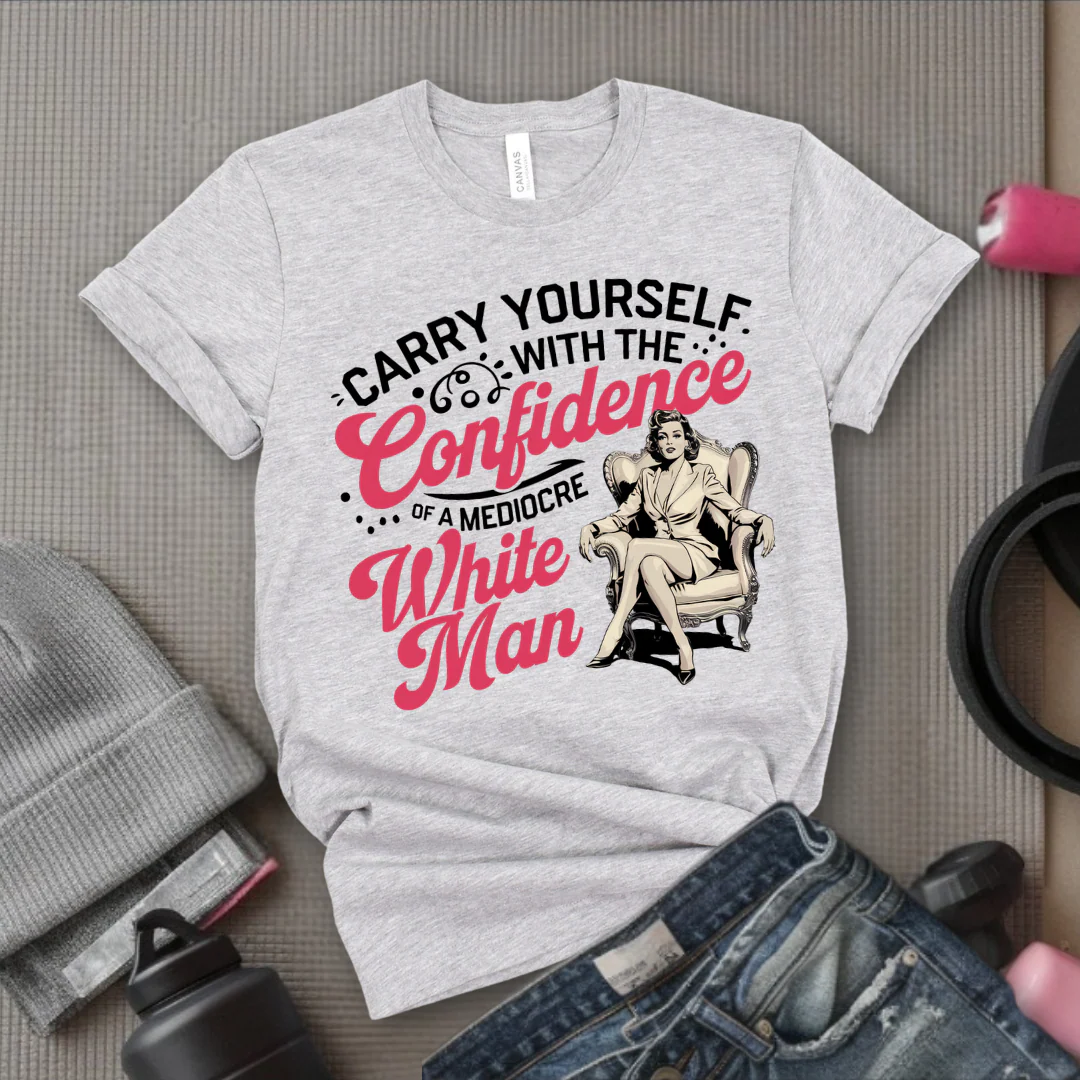 Carry Yourself With The Confidence - Girl Power Inspirational T-Shirt - Women Empowerment Tee - Gift for Her - Bella Canvas 3001 - Image 2
