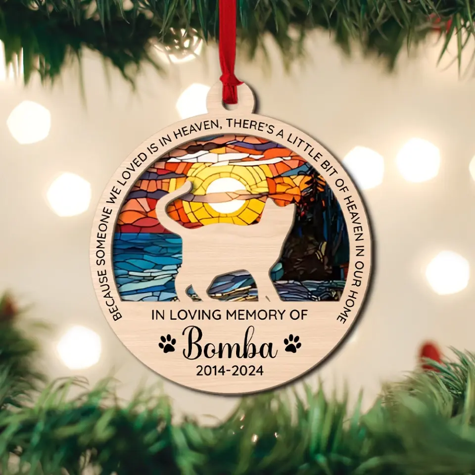 Cat in Heaven - Personalized 2 Layered Acrylic Suncatcher Ornament - Cat Loss Gift - Memorial Keepsake for Cat Owners - Image 8