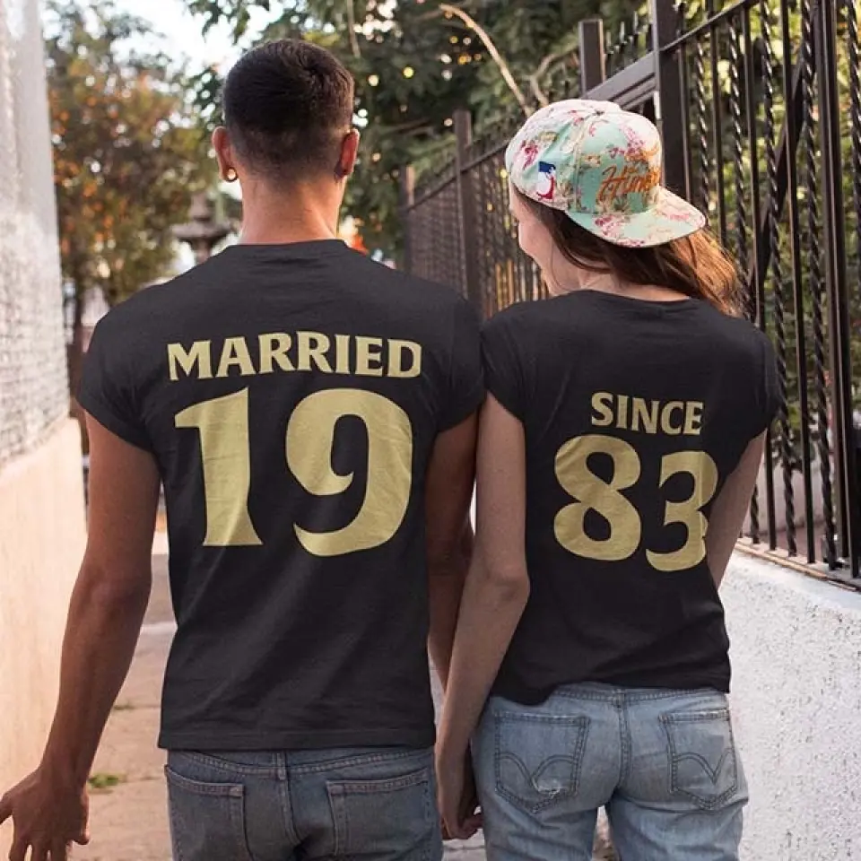 Celebrating Anniversary - Personalized Tshirt - Best Gifts for Parents/Friends | 208IHPTHTS010 - Image 10