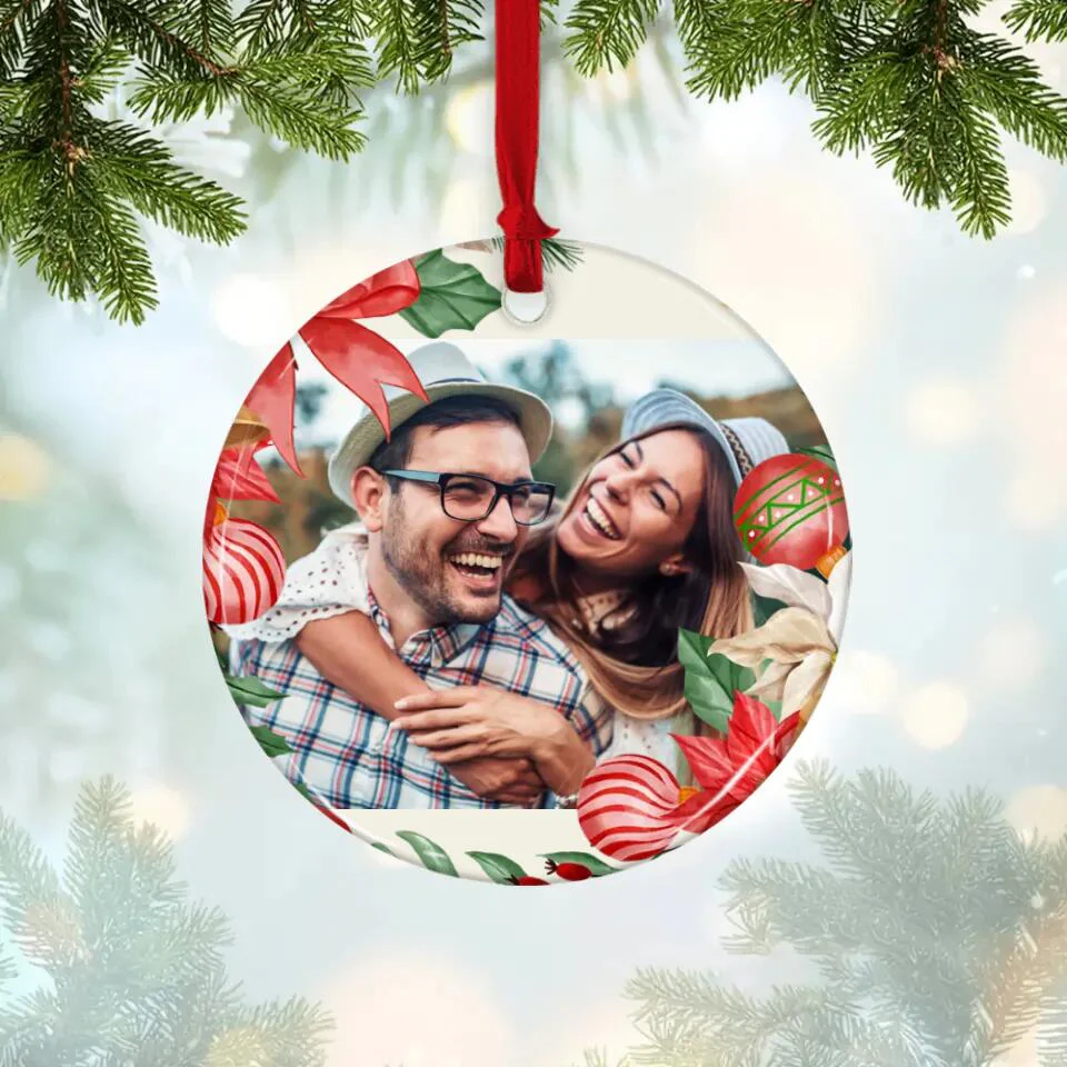 Celebrating Christmas Together Personalized Christmas Ornaments Gift For Couple - Image 2