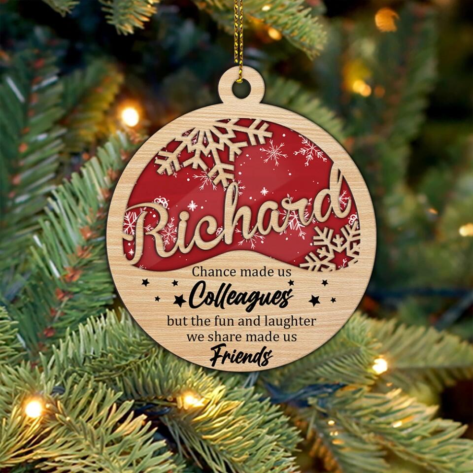 Chance Made Us Colleagues - Personalized Ornament - Christmas Gift for Colleagues - Image 5
