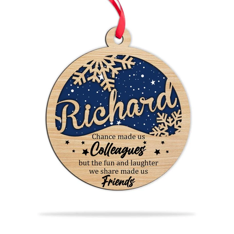 Chance Made Us Colleagues - Personalized Ornament - Christmas Gift for Colleagues - Image 6