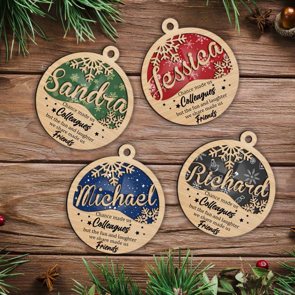 Chance Made Us Colleagues - Personalized Ornament - Christmas Gift for Colleagues - Image 8