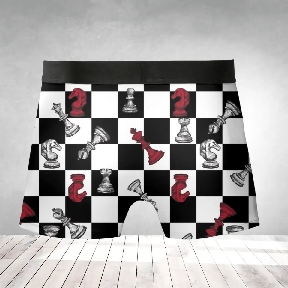 Chess Board, Chess All Over Print Men's Boxer Briefs, Gift For Chess Lovers | 311IHPNPMB1274 - Image 3