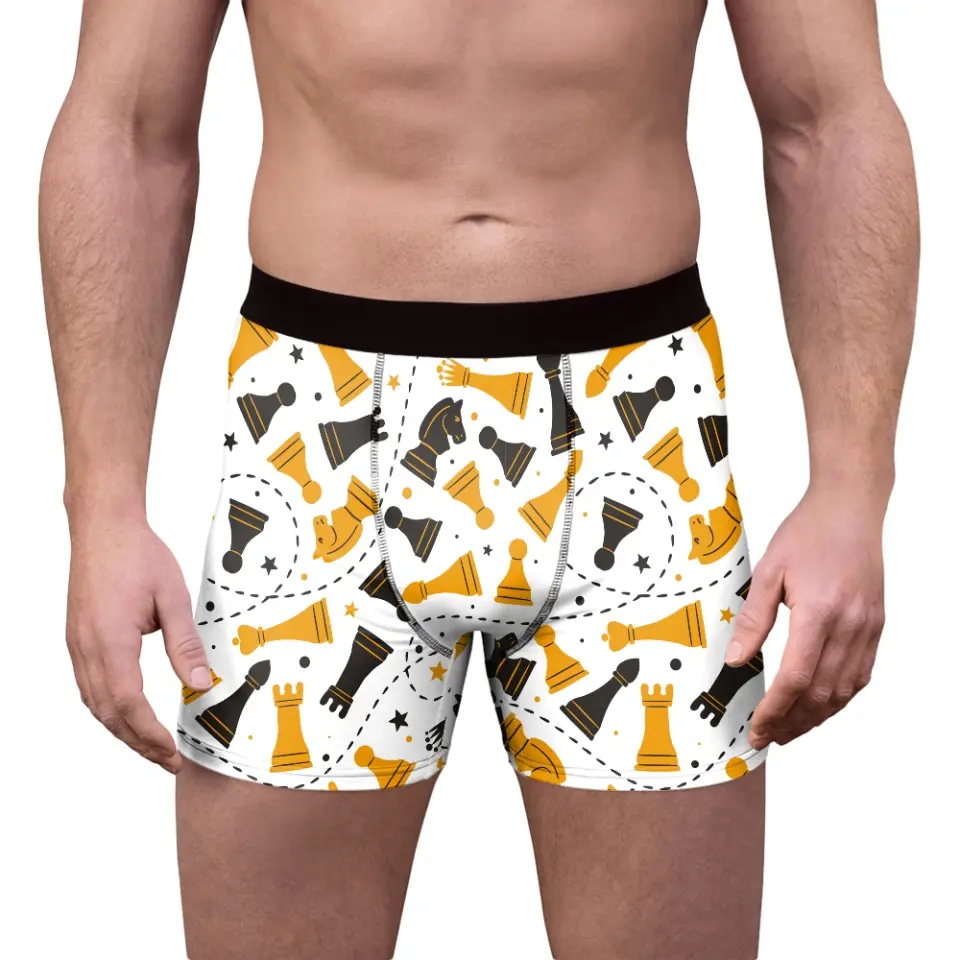 Chess Board, Chess All Over Print Men's Boxer Briefs, Gift For Chess Lovers | 311IHPNPMB1274 - Image 5