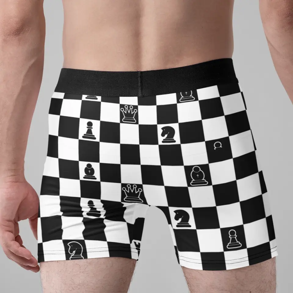 Chess Board, Chess All Over Print Men's Boxer Briefs, Gift For Chess Lovers | 311IHPNPMB1274 - Image 7