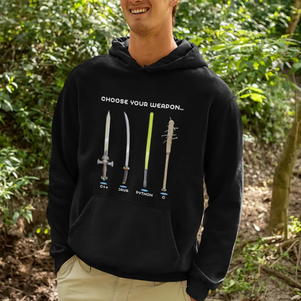 Choose Your Weapon Programmer Hacker Coder Software Engineer Sweatshirt Gift For Boyfriend - Image 10