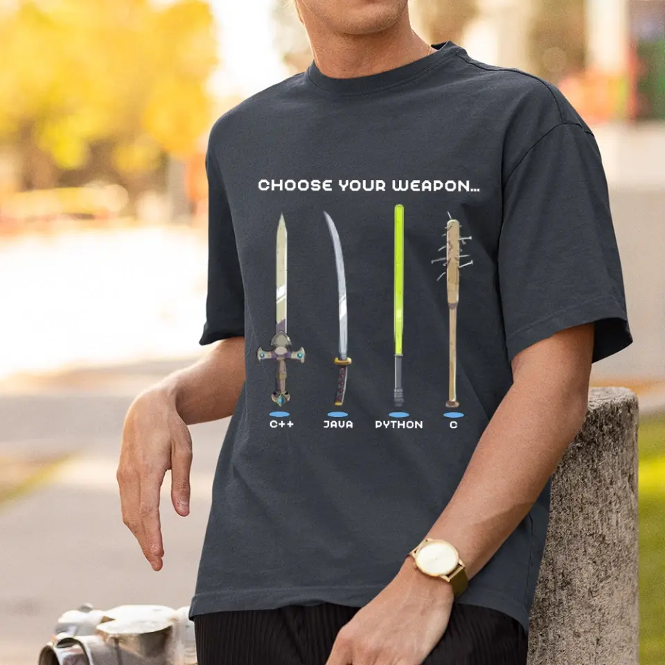 Choose Your Weapon Programmer Hacker Coder Software Engineer Sweatshirt Gift For Boyfriend - Image 12