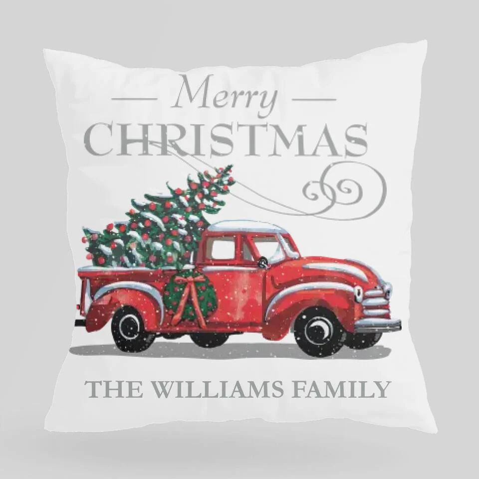 Christmas Truck With Tree Pillow Christmas Gift For Family - Image 5