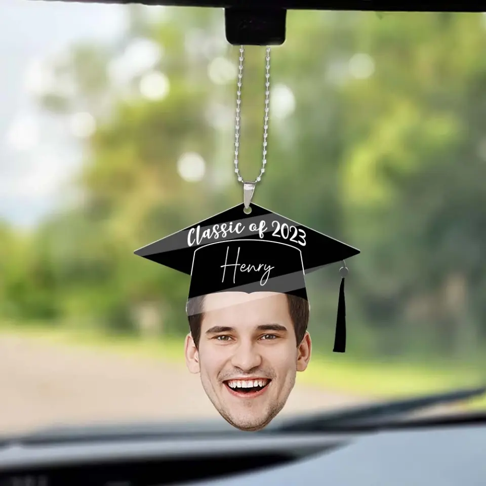 Class Of 2023 - Custom Face Photo Car Ornament - Best Gift For Friends For Him/Her - Graduation Gift - Anniversary Gift - 305IHPTLOR526 - Image 2