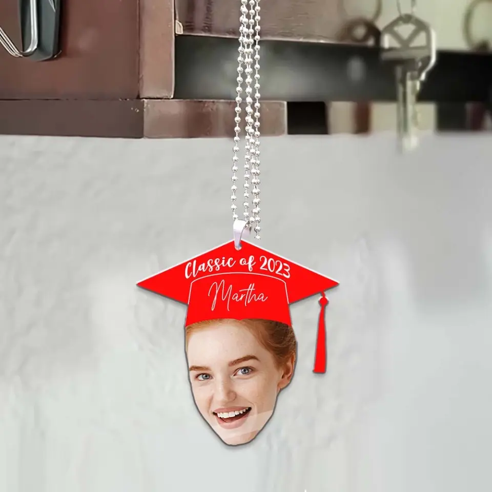 Class Of 2023 - Custom Face Photo Car Ornament - Best Gift For Friends For Him/Her - Graduation Gift - Anniversary Gift - 305IHPTLOR526 - Image 3