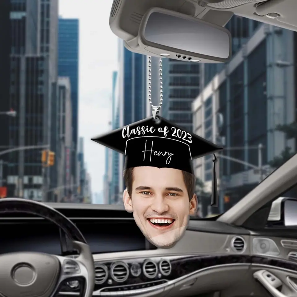 Class Of 2023 - Custom Face Photo Car Ornament - Best Gift For Friends For Him/Her - Graduation Gift - Anniversary Gift - 305IHPTLOR526 - Image 4