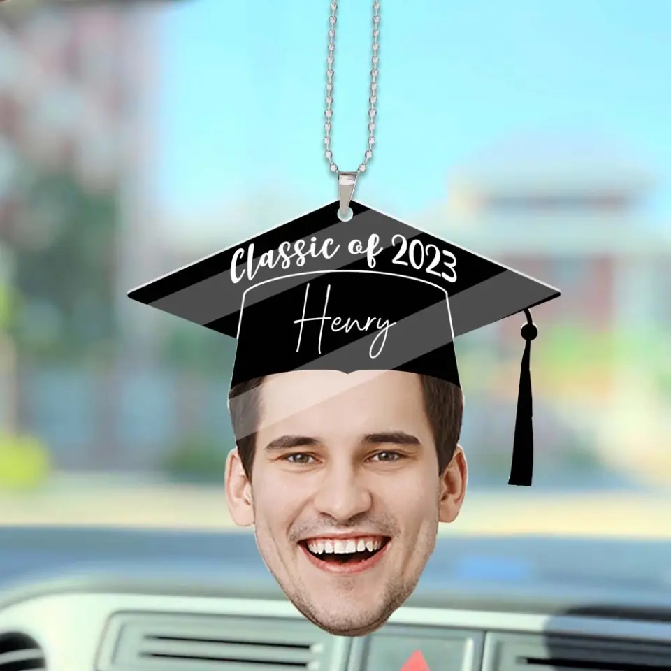 Class Of 2023 - Custom Face Photo Car Ornament - Best Gift For Friends For Him/Her - Graduation Gift - Anniversary Gift - 305IHPTLOR526 - Image 5