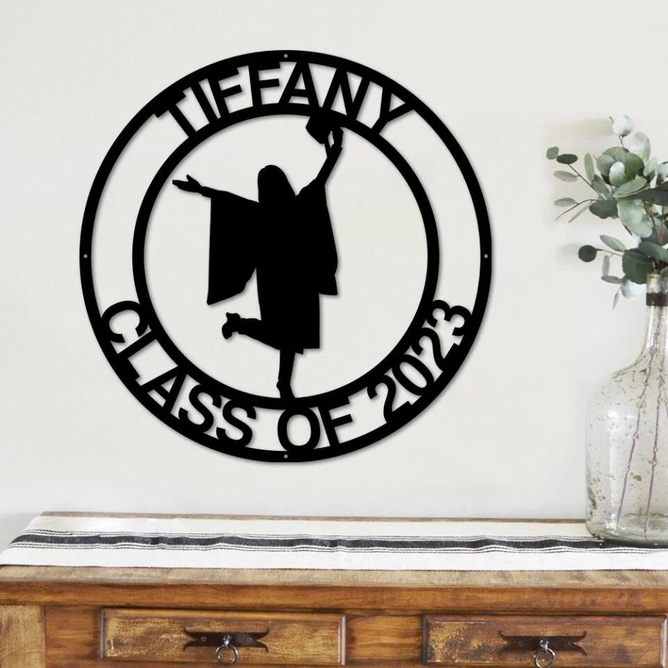 Class of 2025 Senior with Graduation Costume - Personalized Name & Year - Graduation Gift for Girls Boys - Gift for Seniors College Friend - 303ICNBNMT461 - Image 2