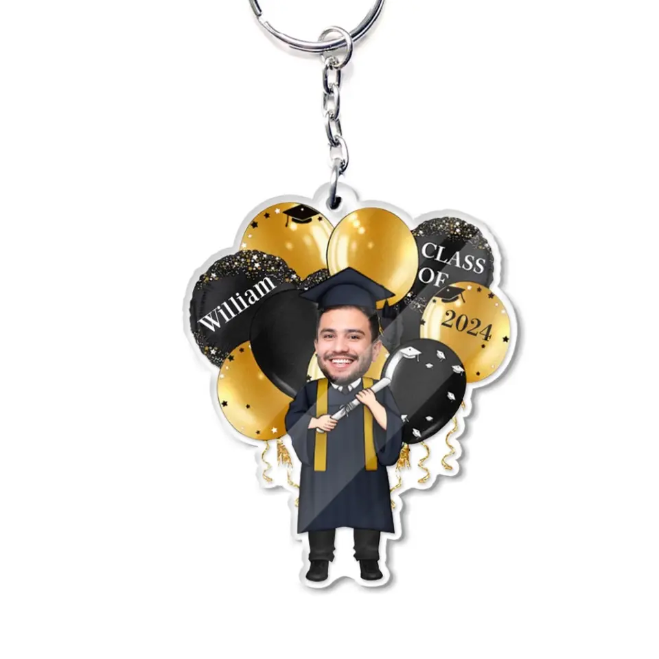 Class Of 2025 Graduation Gift Personalized Acrylic Keychain - Image 2