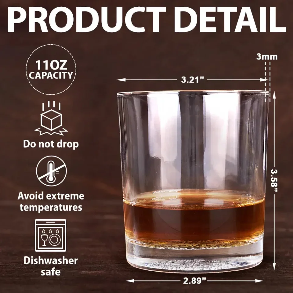 Congrats On Being My Brother You Lucky Man - Personalized Engraved Whiskey Glass - Image 7