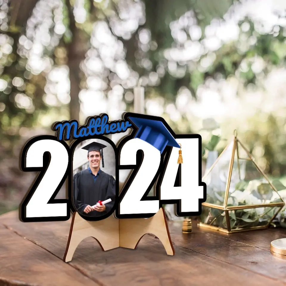 Congratulation Graduate Best 2025 Custom Wooden Art Graduation Gift - Image 6