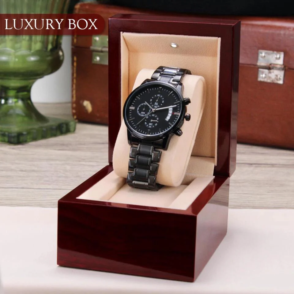 Congratulation on Your Academy Graduation - Personalized Name & Date - Custom Academy's Name - Men's Watch - Engraved Watch - Graduation Gift - for Seniors - 303ICNNPWA325 - Image 10