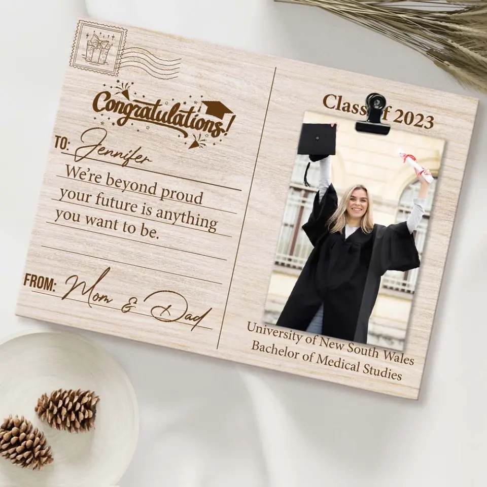 Congratulation We're Beyond Proud Your Future Is Anything - Personalized Photo Clip Frame - Graduation Gifts - Gift For Him/Her For Son/Daughter On Graduation Day - 305IHPTLPT584 - Image 5