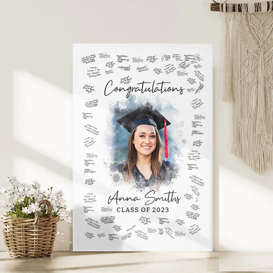 Congratulations 2025 Guest Artwork To Sign - Custom Canvas Poster - Graduation Gifts - Image 10
