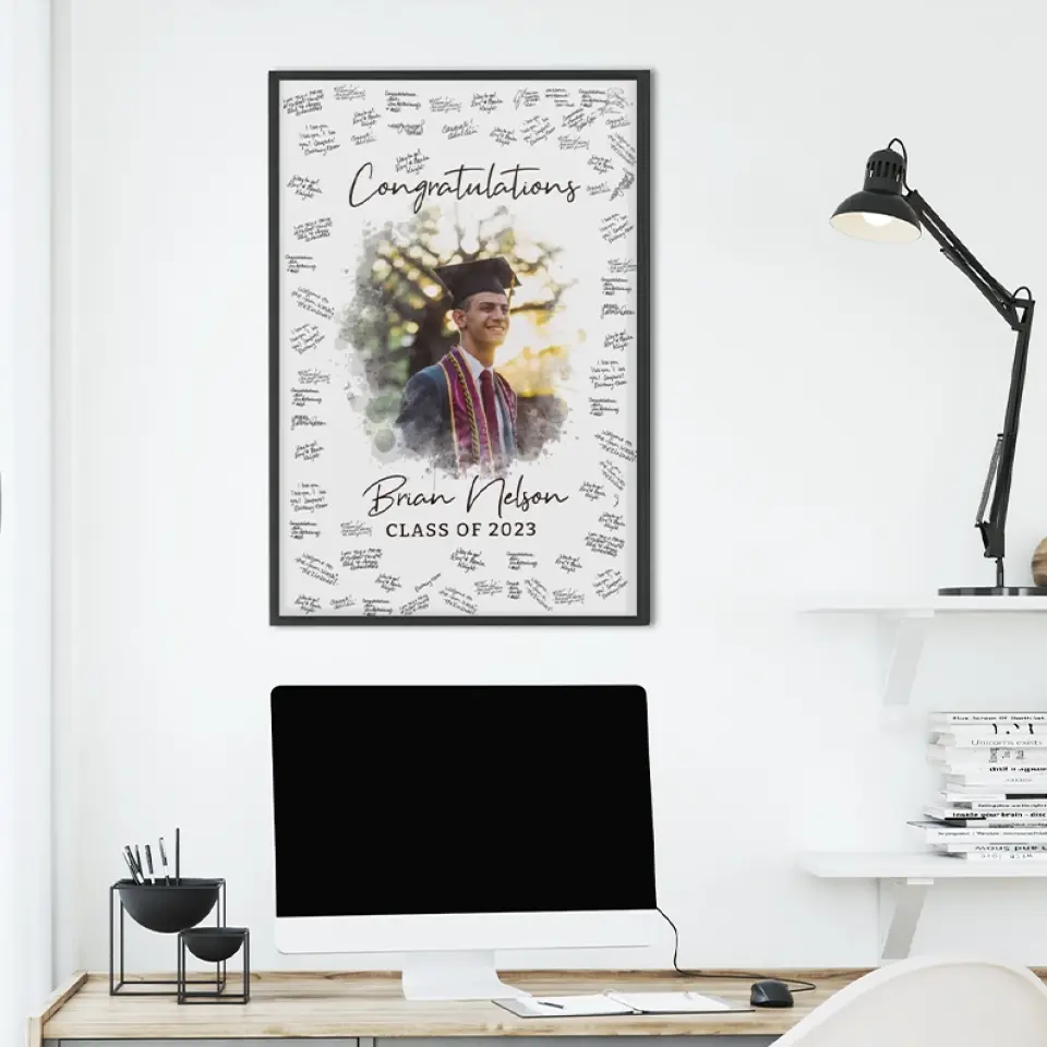 Congratulations 2025 Guest Artwork To Sign - Custom Canvas Poster - Graduation Gifts - Image 13