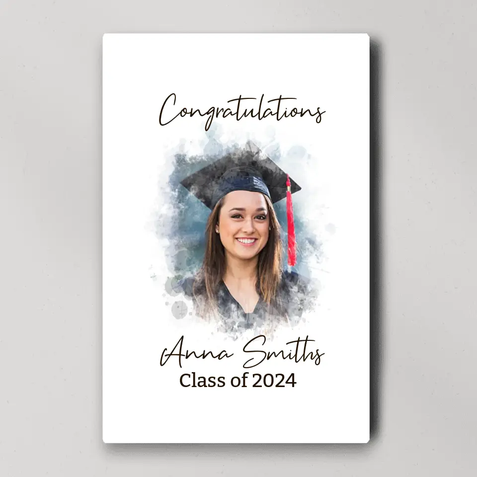 Congratulations 2025 Guest Artwork To Sign - Custom Canvas Poster - Graduation Gifts - Image 2