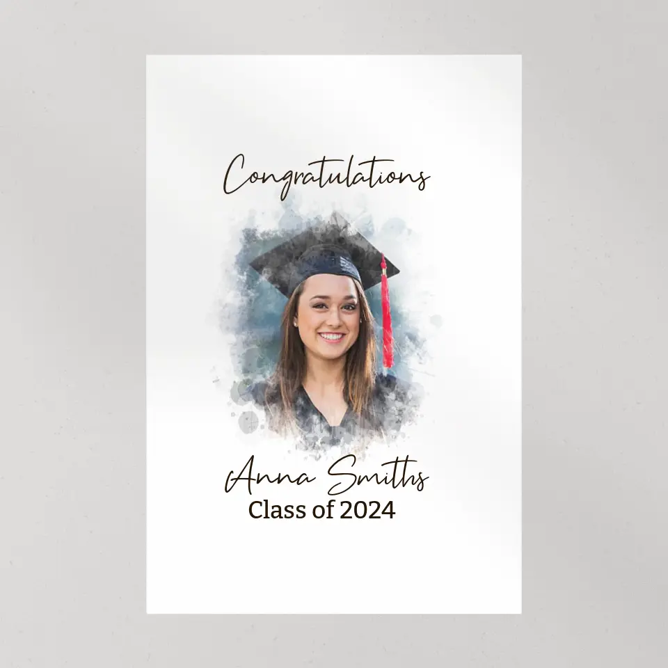Congratulations 2025 Guest Artwork To Sign - Custom Canvas Poster - Graduation Gifts - Image 7