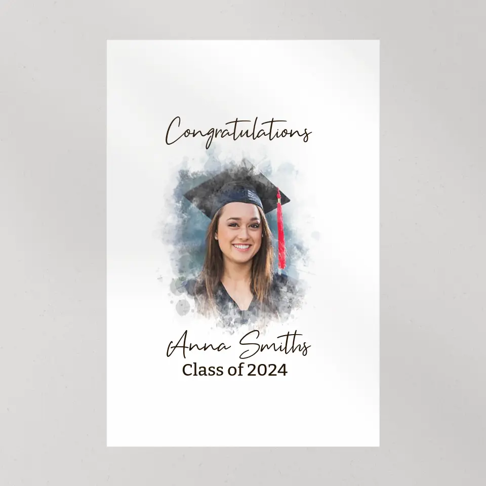 Congratulations 2025 Guest Artwork To Sign - Custom Canvas Poster - Graduation Gifts - Image 8