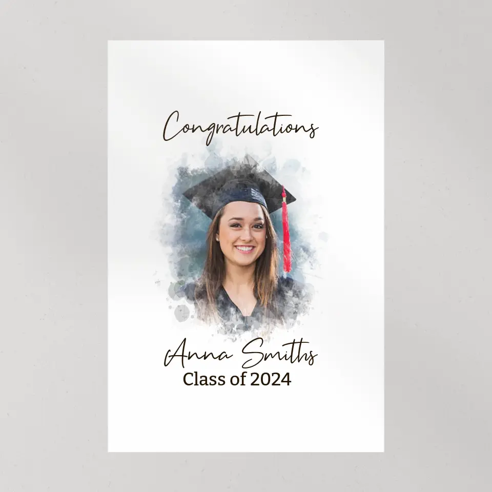 Congratulations 2025 Guest Artwork To Sign - Custom Canvas Poster - Graduation Gifts - Image 9
