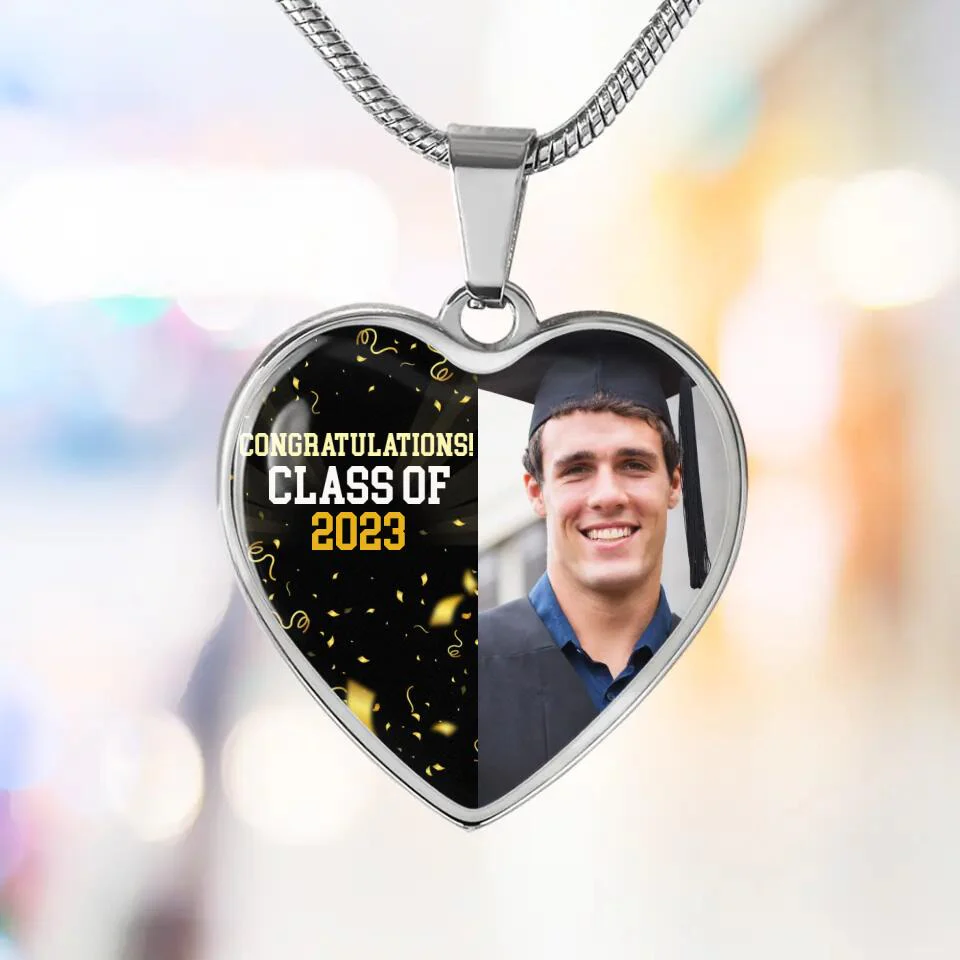 Congratulations Class of 2025  Personalized Heart Keychain - Image 6